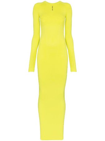 Unravel Project Long-Sleeve Fitted Maxi-Dress | Farfetch.com