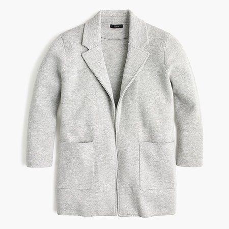 J.Crew: Sophie Open-front Sweater-blazer grey