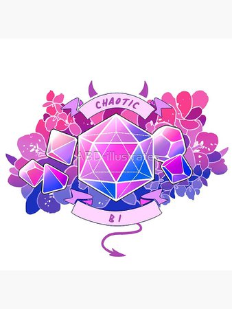 "LGBT RPG - Chaotic Bi" Pin by ABD-illustrates | Redbubble
