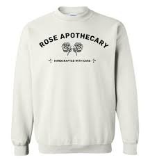 rose apothecary sweatshirt white