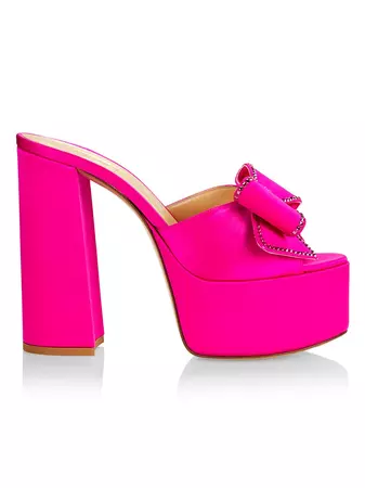 Shop Nalebe Heirloom Satin Platform Sandals | Saks Fifth Avenue