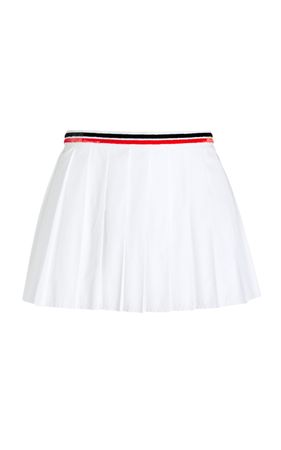 Pleated Poplin Mini Skirt By Miu Miu | Moda Operandi