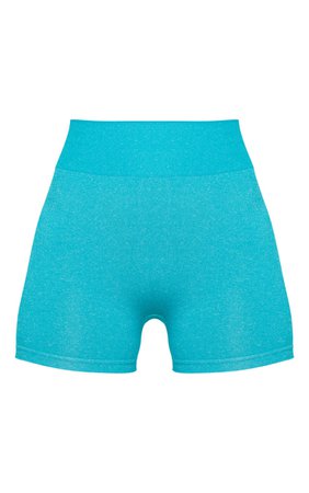 Blue Seamless Contour Booty Shorts | Active | PrettyLittleThing USA