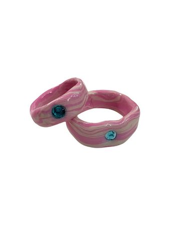 [nff엔프프]pink mix blue-pa ring