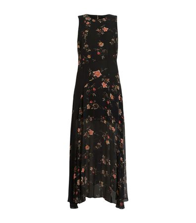 Womens AllSaints black Tanana Print Jules Maxi Dress | Harrods # {CountryCode}