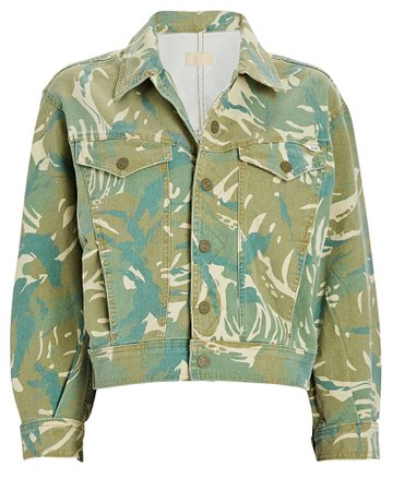 MOTHER The Fly Away Camouflage Jacket | INTERMIX®