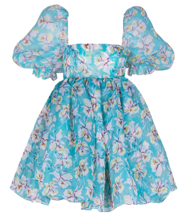 Selkie | Tropical Iris Puff Dress (Dei5 edit)