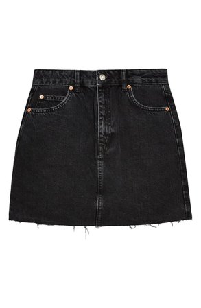 Topshop High Waist Denim Miniskirt | Nordstrom