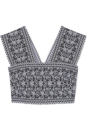 Alaïa | Cropped jacquard-knit top | NET-A-PORTER.COM