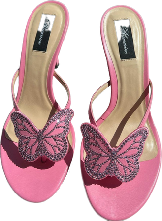 Blumarine | Pink Butterfly Sandals