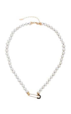 Goldy Jazz Pearl 18k Gold-Plated Necklace By Maison Irem | Moda Operandi
