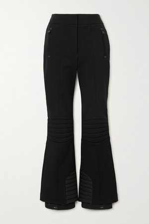Sportivo Stretch-twill Bootcut Ski Pants - Black