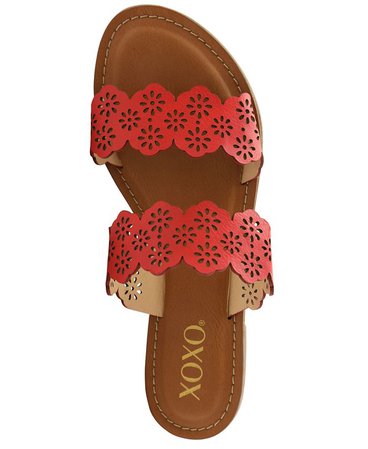 XOXO Ramsey Double Band Slide Sandals & Reviews - Sandals - Shoes - Macy's