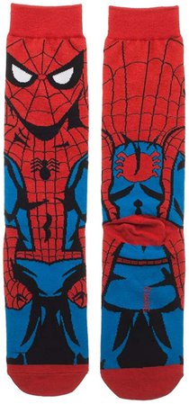 Amazon.com: Spiderman 360 Character Crew Socks : Clothing, Shoes & Jewelry