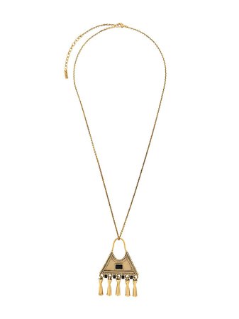 Saint Laurent Triangle charm-pendant Necklace - Farfetch