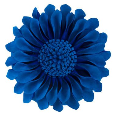 Gracie Oaks Jancar Floral Round Throw Pillow Decorative 3D Sunflower Accent Pillow Cover & Insert & Reviews | Wayfair