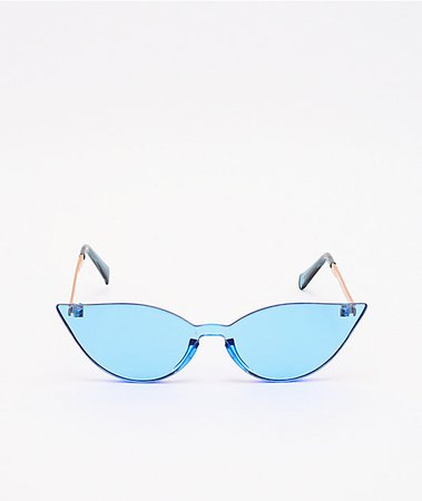 Freebird Clear Blue Cateye Sunglasses | Zumiez