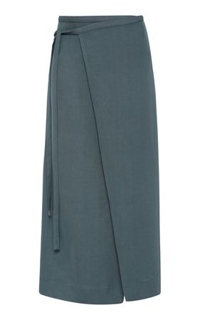 Twill Midi Wrap Skirt By St. Agni | Moda Operandi