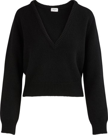 Women's Plunging V-neck sweater | CELINE | 24S | 24S