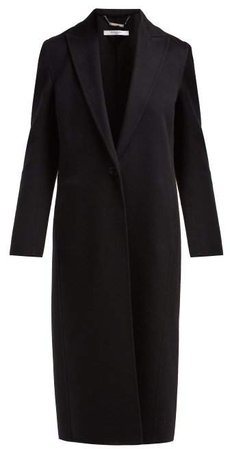 Single Breasted Cashmere Coat - Womens - Black