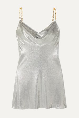 Versace | Embellished satin mini dress | NET-A-PORTER.COM