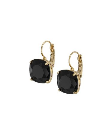 Kate Spade New York Jet Small Square Drop Earrings | Zulily