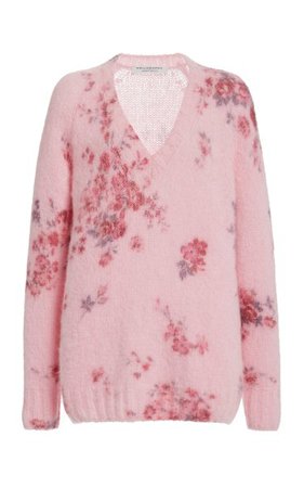 Floral Mohair-Blend Mini Sweater Dress By Philosophy Di Lorenzo Serafini | Moda Operandi