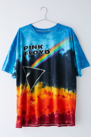 Pink Floyd Us And Them Tie-Dye T-Shirt Dress | Urban Outfitters