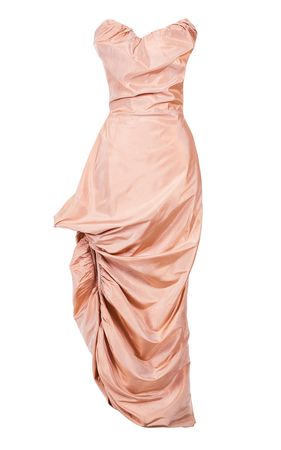 Vivienne Westwood C. 2005 Peach Strapless Draped Gown By Moda Archive X Tab Vintage | Moda Operandi