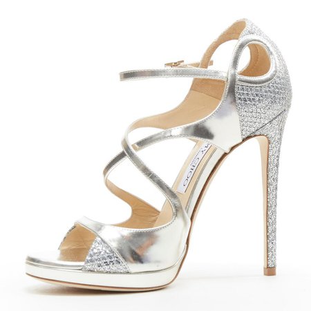 silver strappy high heels - Google Search