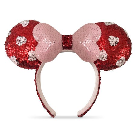 Minnie Mouse Sequined Ear Headband – Valentine's Day | shopDisney