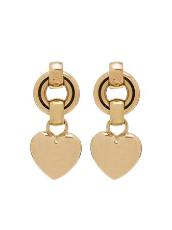 Shop Laura Lombardi Amorina heart earrings with Express Delivery - FARFETCH