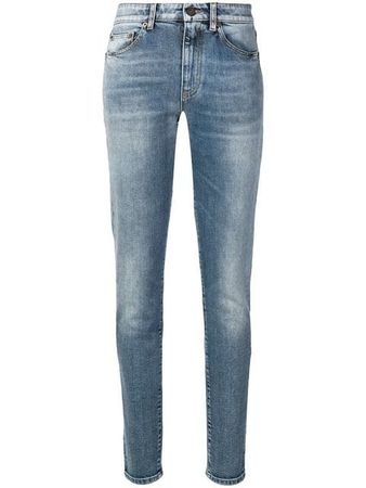 Saint Laurent SL embroidered skinny jeans $569 - Buy SS19 Online - Fast Global Delivery, Price
