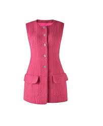 chanel ss 2022 pink vest set - Google Search