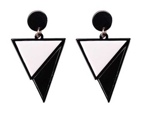 black & white earrings