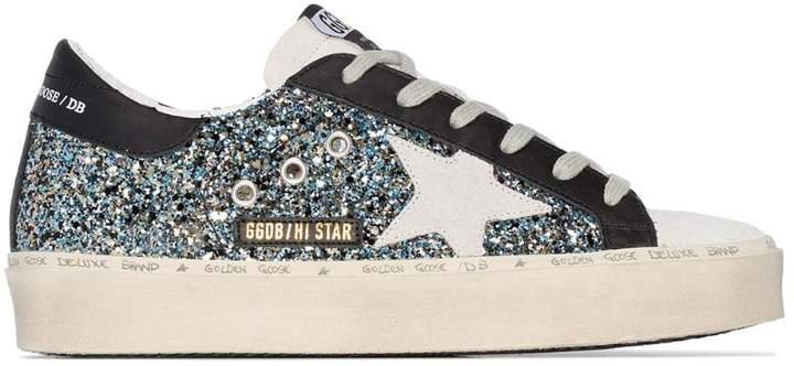 star glitter low-top sneakers