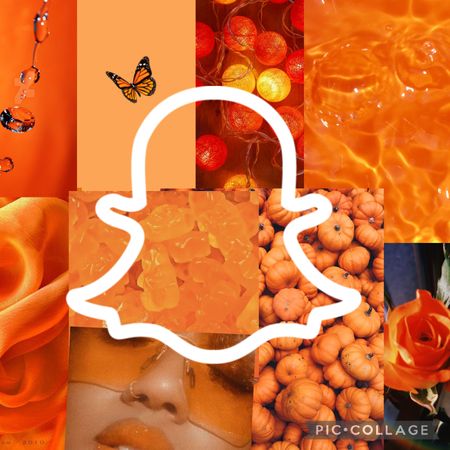 Orange Snapchat Aesthetic Background