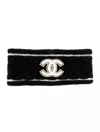 Chanel 2022 Cashmere CC Headband w/ Tags - Black Hair Accessories, Accessories - CHA871543 | The RealReal