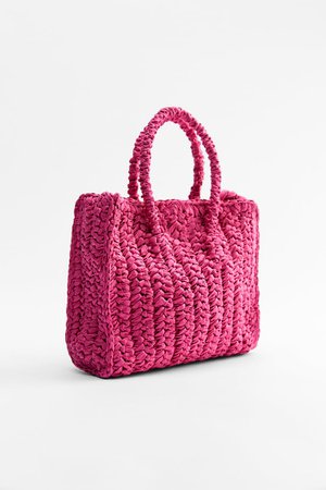 SMALL WOVEN BAG - Pink | ZARA United States