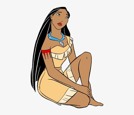 Pocahontas Transparent Kneeling - Pocahontas Clipart Png Transparent PNG - 455x634 - Free Download on NicePNG