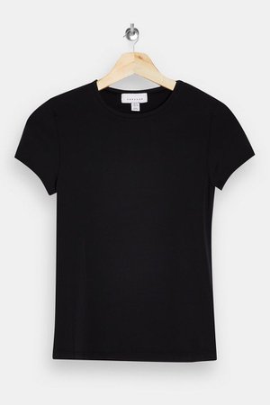 Black Slinky T-Shirt | Topshop