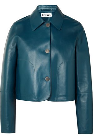Loewe | Cropped leather jacket | NET-A-PORTER.COM