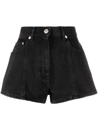 Versace Flared Denim Shorts - Farfetch