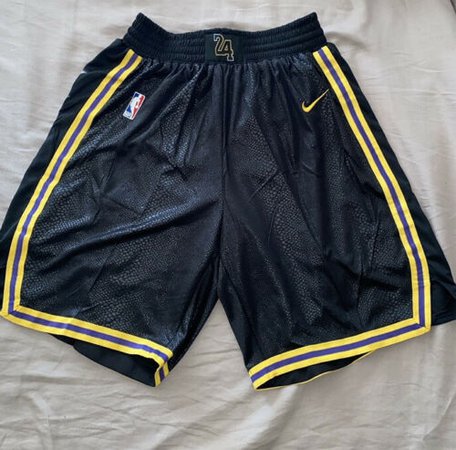 Nike Lakers City Shorts Swingman Kobe Black Mamba Size XL with tag | eBay