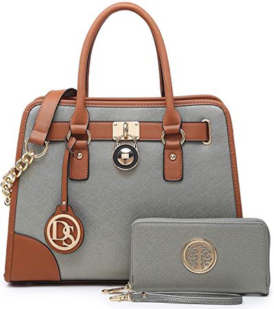 Amazon.com: DASEIN Women Handbags Top Handle Satchel Purse Shoulder Bag Briefcase Hobo Bag Set 2pcs: Shoes