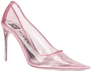 Givenchy Pink Transparent Clear Plastic Pvc 100mm Hc Heel Sandal Stiletto Pumps