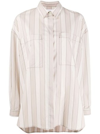 Sunnei striped oversized shirt