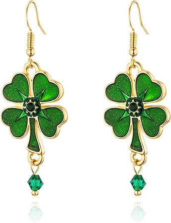 Amazon.com: St Patricks day Decorations, Clover Earrings for Girls Women, Good Luck Shamrocks Jewelry, Charm Irish Party Gift: Clothing, Shoes & Jewelry