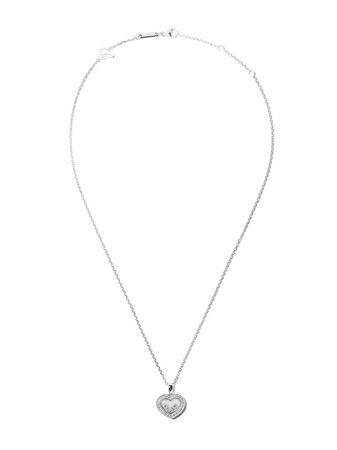 Chopard 18kt white gold Happy Diamonds Icons pendant necklace - FARFETCH