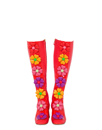 Moschino Heart Flowers Stretch Boots (Dei5 edit)